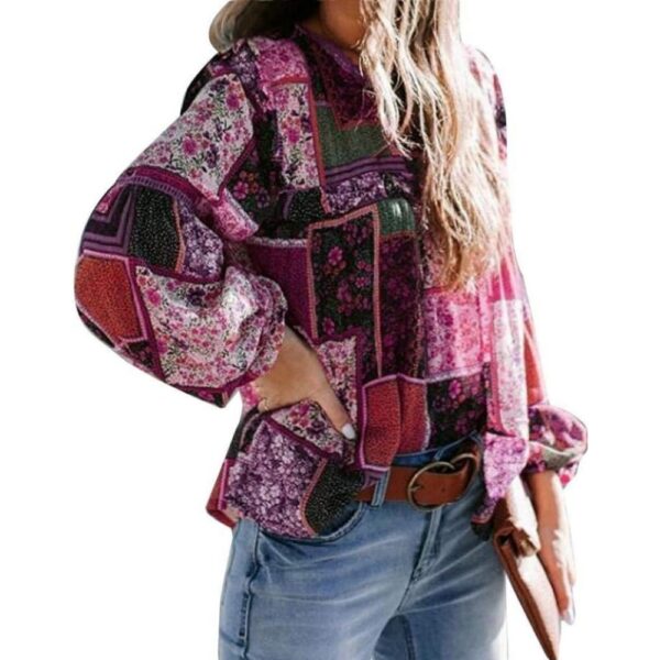 Chicaterto Women's Long Sleeve Blouse - Image 2